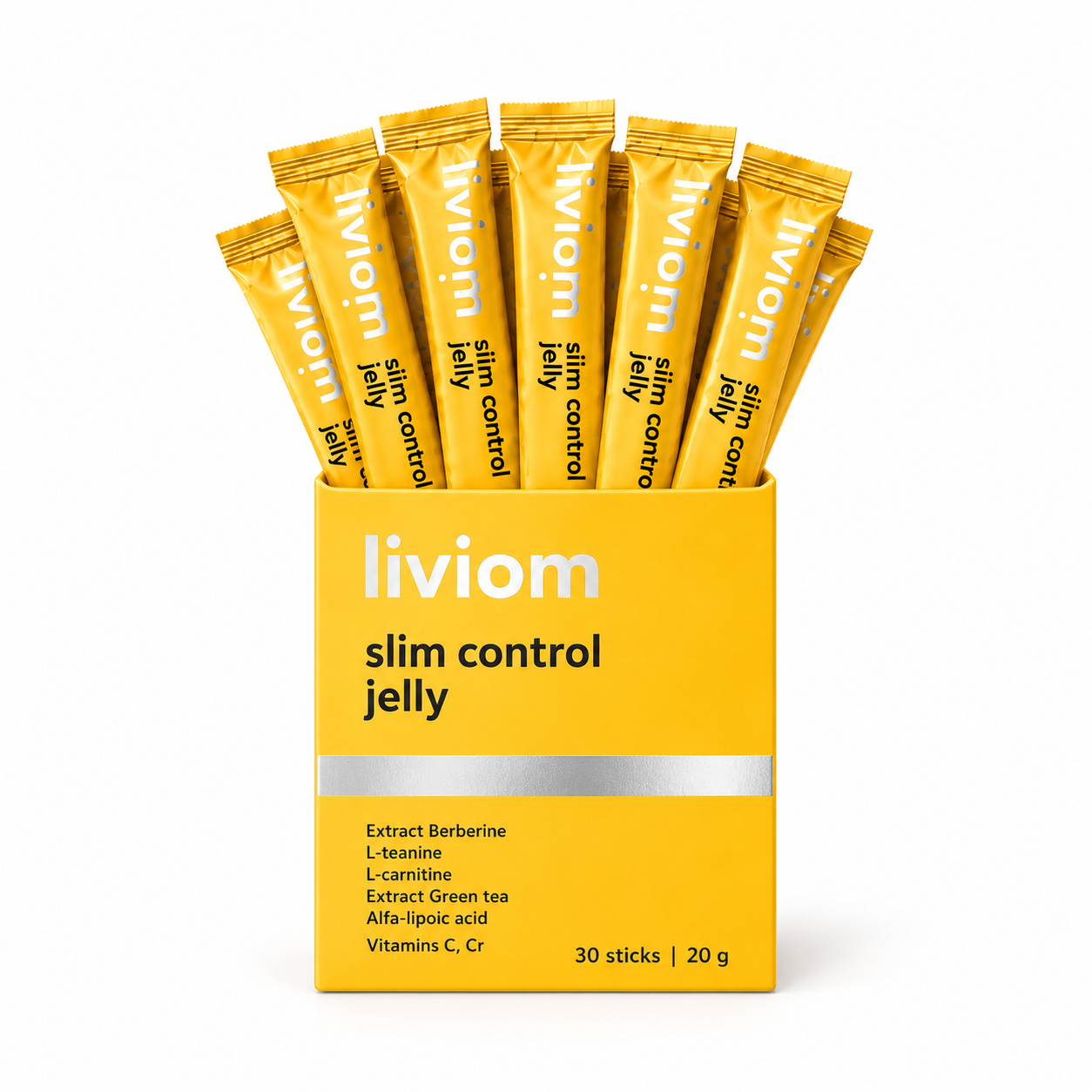 LIVIOM Slim Control Jelly, упаковка 30 стиков по 20 г
